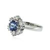 Image 2 : 14KT White Gold 1.74 ctw Tanzanite and Diamond Ring