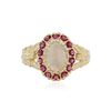 Image 1 : 14KT Yellow Gold 1.00 ctw Opal and Ruby Ring