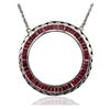 Image 2 : 14KT White Gold 3.00 ctw Ruby Necklace