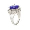 Image 3 : 14KT White Gold GIA Certified 7.94 ctw Tanzanite and Diamond Ring