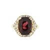 Image 1 : 14KT Yellow Gold 7.04 ctw Rubellite Tourmaline and Diamond Ring