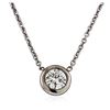 Image 1 : 14KT White Gold 0.40 ctw Diamond Necklace