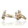 Image 3 : 14KT Yellow Gold Pearl Cufflinks