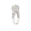 Image 3 : 14KT White Gold 3.87 ctw Round Brilliant Cut Diamond Ring