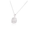 Image 3 : 14KT White Gold 0.87 ctw Diamond Pendant With Chain