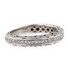 Image 2 : 18KT White Gold 0.60 ctw Diamond Ring