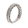 Image 3 : 18KT White Gold 0.60 ctw Diamond Ring
