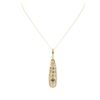 Image 1 : 14KT Yellow Gold Chandelier Crystal Pendant With Chain