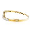 Image 2 : 14KT Yellow Gold 2.27 ctw Diamond Bangle Bracelet