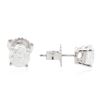 Image 2 : 14KT White Gold 1.44 ctw Diamond Stud Earrings