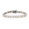 Image 1 : 14KT White Gold 13.77 ctw Diamond Bracelet