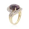 Image 3 : SILVER 9.84 ctw Star Ruby and White Sapphire Ring