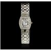 Image 1 : Ladies Geneve 14KT White Gold Diamond Wristwatch