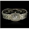 Image 2 : Ladies Geneve 14KT White Gold Diamond Wristwatch