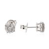 Image 2 : 14KT White Gold 1.83 ctw Diamond Stud Earrings