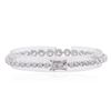 Image 2 : 14KT White Gold 8.91 ctw Diamond Tennis Bracelet