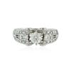 Image 1 : 14KT White Gold 1.15 ctw Diamond Ring
