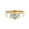 Image 1 : 14KT Yellow Gold 1.40 ctw Diamond Ring