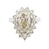 Image 1 : 14KT White Gold 4.69 ctw Diamond Ring