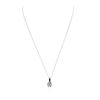 Image 2 : 14KT White Gold 0.42 ctw Diamond Pendant With Chain