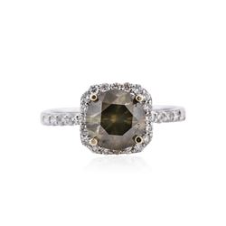 18KT White Gold EGL INT 2.42 ctw Fancy Brown Diamond Ring