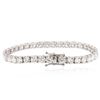 Image 2 : 18KT White Gold 14.97 ctw Diamond Tennis Bracelet