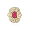Image 1 : 14KT Yellow Gold 3.28 ctw Ruby and Diamond Ring