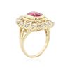 Image 3 : 14KT Yellow Gold 3.28 ctw Ruby and Diamond Ring