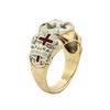 Image 4 : 10KT Two-Tone Gold 1.00 ctw Diamond Ring
