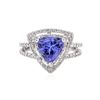 Image 1 : 14KT White Gold 2.27 ctw Tanzanite and Diamond Ring