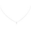 Image 1 : 14KT White Gold 0.38 ctw Diamond Solitaire Necklace