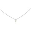 Image 2 : 14KT White Gold 0.38 ctw Diamond Solitaire Necklace