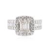 Image 1 : 14KT White Gold 1.97 ctw Diamond Ring