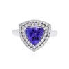 Image 1 : 14KT White Gold 1.82 ctw Tanzanite and Diamond Ring