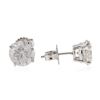 Image 2 : 14KT White Gold 4.10 ctw Diamond Stud Earrings