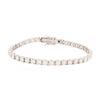 Image 1 : 14KT White Gold 7.60 ctw Diamond Tennis Bracelet