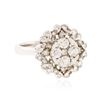 Image 2 : 14KT White Gold 1.00 ctw Diamond Ring