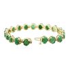 Image 3 : 14KT Yellow Gold 20.90 ctw Emerald and Diamond Bracelet