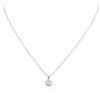 Image 1 : 14KT White Gold 0.92 ctw Diamond Pendant With Chain