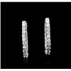 Image 1 : 14KT White Gold 1.62 ctw Diamond Earrings