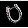 Image 2 : 14KT White Gold 1.62 ctw Diamond Earrings