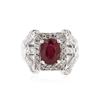 Image 1 : 14KT White Gold 2.31 ctw Ruby and Diamond Ring