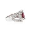 Image 2 : 14KT White Gold 2.31 ctw Ruby and Diamond Ring