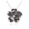 Image 2 : 14KT White Gold 1.44 ctw Diamond Pendant and Chain
