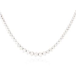 18KT White Gold 7.29 ctw Diamond Necklace