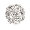 Image 1 : 14KT White Gold 0.62 ctw Diamond Ring