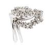 Image 3 : 14KT White Gold 0.62 ctw Diamond Ring