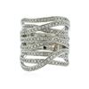 Image 1 : 14KT White Gold 1.36 ctw Diamond Ring