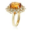 Image 3 : 14KT Yellow Gold 5.03 ctw Citrine and Diamond Ring