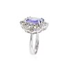Image 3 : 14KT White Gold 5.45 ctw Tanzanite and Diamond Ring